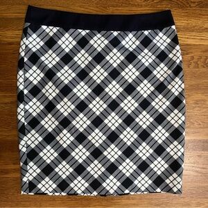 The Limited plaid skirt 14 preppy schoolgirl mini Academia navy white